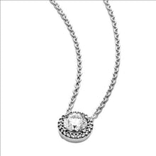 Load image into Gallery viewer, Pandora Timeless Sterling Silver Round Sparkle CZ Halo Necklace 396240cz-45
