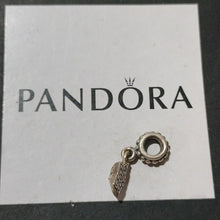 Load image into Gallery viewer, Pandora Retired Sterling Silver Pave Star Dangle Bead w/ CZ - 791024cz
