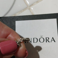 Load image into Gallery viewer, Pandora Retired Sterling Silver Pave Star Dangle Bead w/ CZ - 791024cz