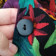 Load image into Gallery viewer, Women's Jungle Print 3/4 Sleeve Button down Tunic, size 1X