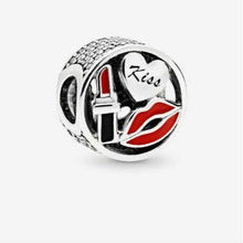 Load image into Gallery viewer, Pandora Glamour Kiss Sterling Silver Charm 796324ENMX