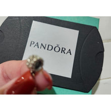 Load image into Gallery viewer, Pandora Retired Sterling Silver Bead with 14K Gold Seahorse Nautical Dangle - 790518
