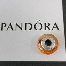 Load image into Gallery viewer, Pandora Retired Orange Murano Glass Ribbon Bead - 790621