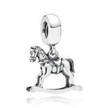 Load image into Gallery viewer, Pandora Retired Sterling Silver Rocking Horse Animal Bead - 791413