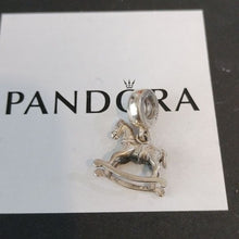 Load image into Gallery viewer, Pandora Retired Sterling Silver Rocking Horse Animal Bead - 791413