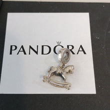 Load image into Gallery viewer, Pandora Retired Sterling Silver Rocking Horse Animal Bead - 791413