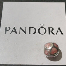 Load image into Gallery viewer, Pandora Retired Sterling Silver Love You Bead w/Light Pink Enamel - 790543EN28