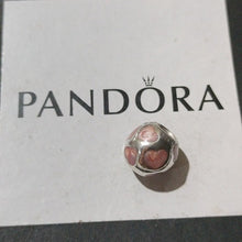 Load image into Gallery viewer, Pandora Retired Sterling Silver Love You Bead w/Light Pink Enamel - 790543EN28
