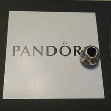 Load image into Gallery viewer, Pandora Love Me Black Mother of Pearl Hearts Charm 925 ALE 790398mpb