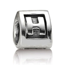 Load image into Gallery viewer, Pandora Retired Sterling Silver Alphabet Bead - Letter H - 790323H