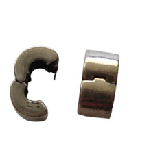 Load image into Gallery viewer, Pandora Retired Sterling Silver Smooth Plain Clips - 790138, Set of 2