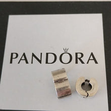 Load image into Gallery viewer, Pandora Retired Sterling Silver Smooth Plain Clips - 790138, Set of 2
