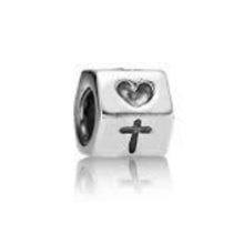 Load image into Gallery viewer, Pandora Sterling Silver Faith, Hope, Love Charm 790119