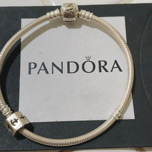 Load image into Gallery viewer, Pandora Sterling Silver 7.0" Starter Bracelet w/Faith, Hope + Love Charm 790119