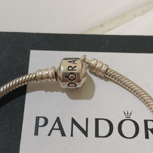 Load image into Gallery viewer, Pandora Sterling Silver 7" Snakechain Starter Bracelet w/ Graduation Cap 790270