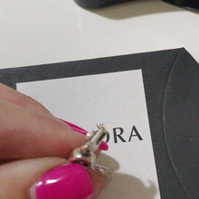 Load image into Gallery viewer, Pandora Sterling Silver 7" Snakechain Starter Bracelet w/ Graduation Cap 790270