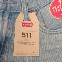 Load image into Gallery viewer, Levi's Big Boys 511 Slim Stretch Denim Blue Jeans, Perlata, 12 Regular 26x26