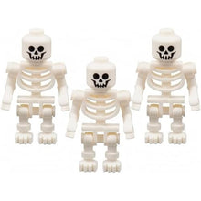Load image into Gallery viewer, Lego 3 Skeleton MINIFIG LOT Spooky Halloween Minifigure Castle Pirate Ghost