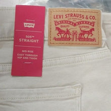 Load image into Gallery viewer, Levi's 505 Straight Leg Mid RiseJeans, Natural Beige, Size 16 Medium