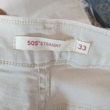 Load image into Gallery viewer, Levi's 505 Straight Leg Mid RiseJeans, Natural Beige, Size 16 Medium