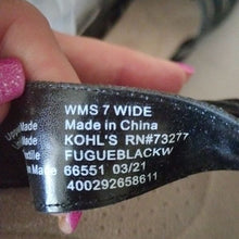 Load image into Gallery viewer, Croft & Barrow Fugue Women's Sandals: Black, Size 7 Wide