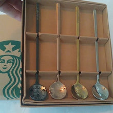 Load image into Gallery viewer, Starbucks Set of 4 Stainless Steel Latte Spoons