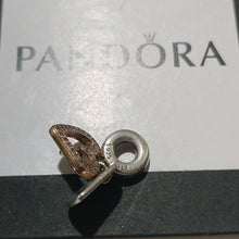 Load image into Gallery viewer, Pandora Rose + Sterling Silver Sparkling Freehand Heart Dangle Charm 788693c01