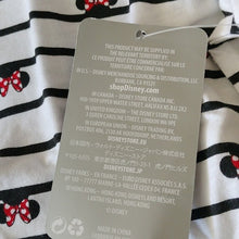 Load image into Gallery viewer, Disney Minnie Mouse Striped Icon V Neck Shirt Top, 4XL