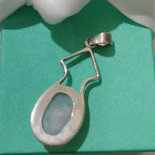 Load image into Gallery viewer, Artisan Made Sterling Silver Oval Moonstone Pendant