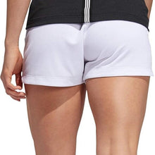 Load image into Gallery viewer, adidas Women's 3-Stripes Knit Shorts (White, Large)