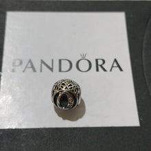 Load image into Gallery viewer, Pandora Sterling Silver Vintage Letter O Charm with Clear Zirconia - 791859cz