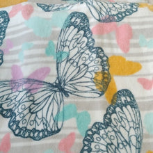 Load image into Gallery viewer, Kassafina Home Collection Pastel Butterflies Bath + Hand Towels, Was…