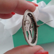 Load image into Gallery viewer, Vintage c.1920s Egyptian Revival Queen Nefertiti Brooch Pin Sterling Sil…