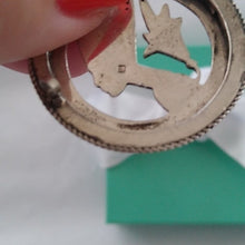 Load image into Gallery viewer, Vintage c.1920s Egyptian Revival Queen Nefertiti Brooch Pin Sterling Sil…