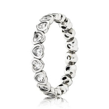 Load image into Gallery viewer, Pandora Sterling Silver Forever More Stackable Ring 190897cz, size 6.0