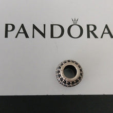 Load image into Gallery viewer, Pandora Sterling Silver Nautical Pave Lights Bead w/ Black Zirconia - 791172NCK