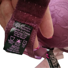 Load image into Gallery viewer, Icy Hot Lingerie Underwire Bras, Set of 2, Blush + Plum, size 42D