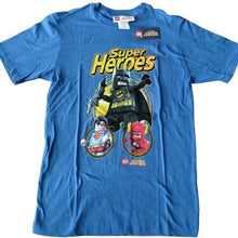 Load image into Gallery viewer, Lego x DC Comics Super Heroes: Batman, Superman, Flash T- Shirt, Blue, XL 14/16