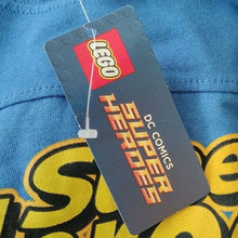 Load image into Gallery viewer, Lego x DC Comics Super Heroes: Batman, Superman, Flash T- Shirt, Blue, XL 14/16