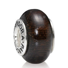 Load image into Gallery viewer, Pandora Retired Coracao de Negro Wood Bead - 790704