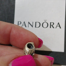 Load image into Gallery viewer, Pandora Sterling Silver 7" Snakechain Starter Bracelet w/ Wise Owl Charm 790278