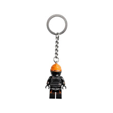 Load image into Gallery viewer, LEGO Star Wars Fennec Shand Minifigure Keyring 854245, Black, Small