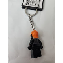 Load image into Gallery viewer, LEGO Star Wars Fennec Shand Minifigure Keyring 854245, Black, Small