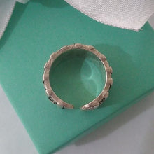 Load image into Gallery viewer, Silver Channel Oxidized Banded Ring, size 7