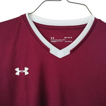 Load image into Gallery viewer, Women's Under Armour T-shirt Maroon Heatgear, Size Medium