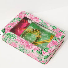 Load image into Gallery viewer, Lilly Pulitzer Cookie Cutters Set of 3 & Exchange Kit in Metal Tin Hostess Gift