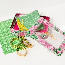 Load image into Gallery viewer, Lilly Pulitzer Cookie Cutters Set of 3 & Exchange Kit in Metal Tin Hostess Gift
