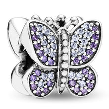 Load image into Gallery viewer, Pandora Sterling Silver Sparkling Butterfly Charm w/CZs 791257acz