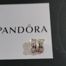 Load image into Gallery viewer, Pandora Sterling Silver Sparkling Butterfly Charm w/CZs 791257acz