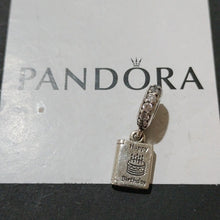 Load image into Gallery viewer, Pandora Sterling Silver Birthday Wishes Card with Clear Zirconia - 791723cz
